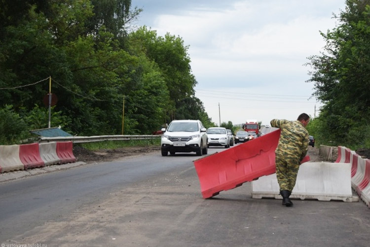 Мост на трассе Тула – Новомосковск починили раньше срока сами понимаете благодаря кому