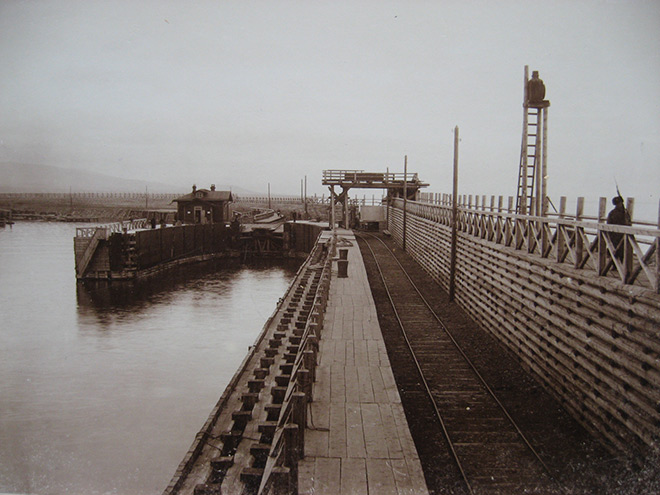 Мысовая, пристань для паромов «Байкал» и «Ангара», 1902 год