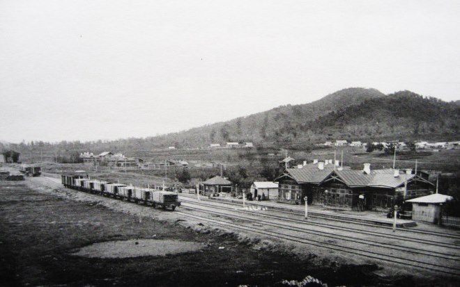 Уссурийская железная дорога. Станция Бикин между Хабаровском и Уссурийском.