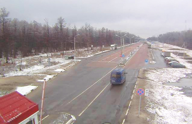 Белорусско-украинская граница, пункт пропуска Новая Гута