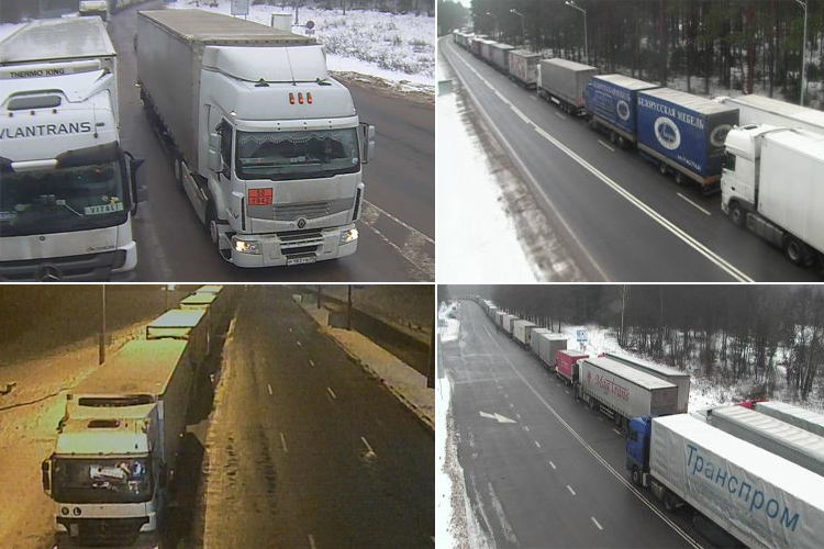 Почти 900 грузовиков ожидают выезда из Белоруссии в Литву и Латвию