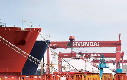 Корейская судостроительная компания придумала контейнеровоз, который будет беречь «ящики»