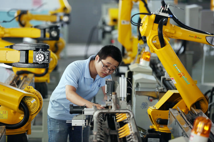 Китай – крупнейшее в мире «месторождение» промышленных роботов