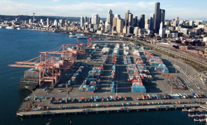 Морские порты США не успевают «переваривать» контейнеры