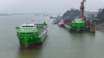 Новый флагман: Китай спускает на воду крупнейший в мире электрический «умный» контейнеровоз